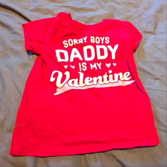 Children's Place girls valentines t-shirt size 3 - Picture 1 of 2